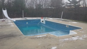 In-ground pool winter leak