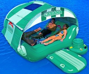 enormous floating cabana