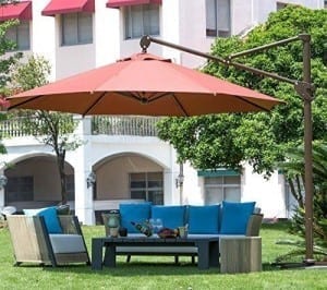 offset cantilever patio umbrella